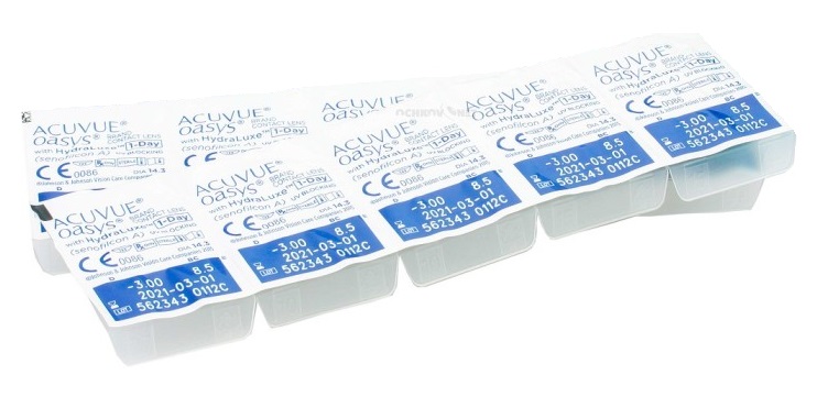 Stardikomplekt Acuvue Oasys 1-Day with HydraLuxe 10 tk
