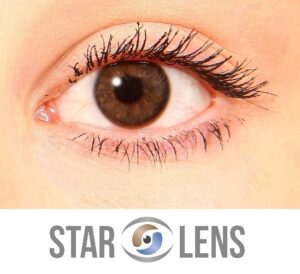 Starlens monthly lenses with clear pupil BROWN -4,75 2 pcs