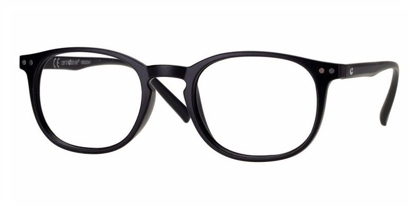 Plastraamidega lugemisprillid VISTO ROUND R0160 matt must