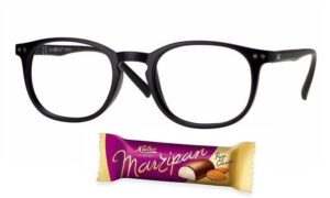 Kinkekomplekt: lugemisprillid VISTO ROUND R0160 matt must