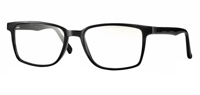 Square F0220 Shiny Black Blue Light Filter 0,0