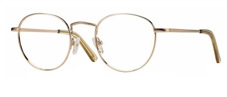 F034350018000N Metal Round Shiny Gold + optilised prilliklaasid