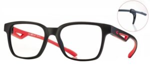 F0347 Active Sport Matt Black/Red (Size M) + оптические линзы