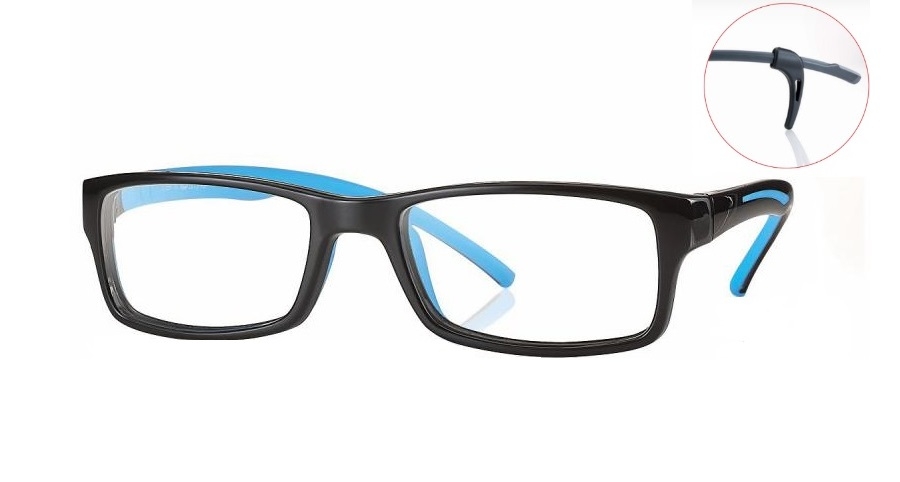 F0399 Active Sport Kids Shiny Black/Blue + optilised prilliklaasid