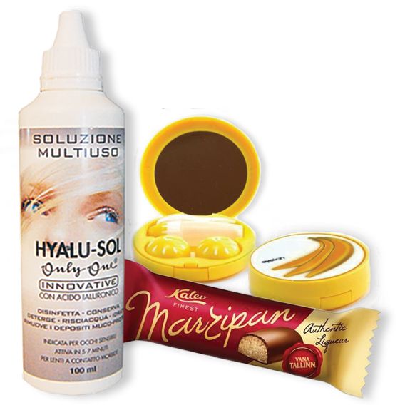 Подарочный комплект для путешествий БАНАН и раствор Hyalu-Sol 100мл