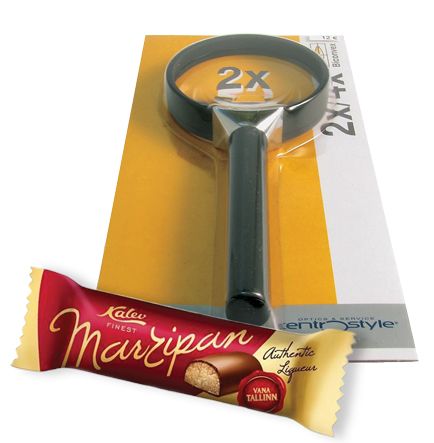 Gift Set: Handheld Bifocal Magnifier 65 mm 2x & 4x