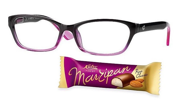 Подарочный комплект: очки для чтения VISTO черный/фуксия