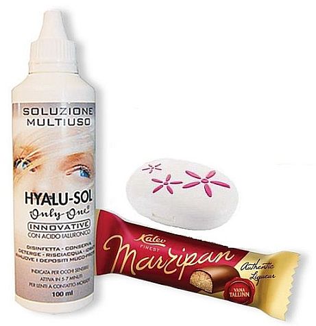 Подарочный комплект для путешествий FLOWERS и раствор Hyalu-Sol 100мл