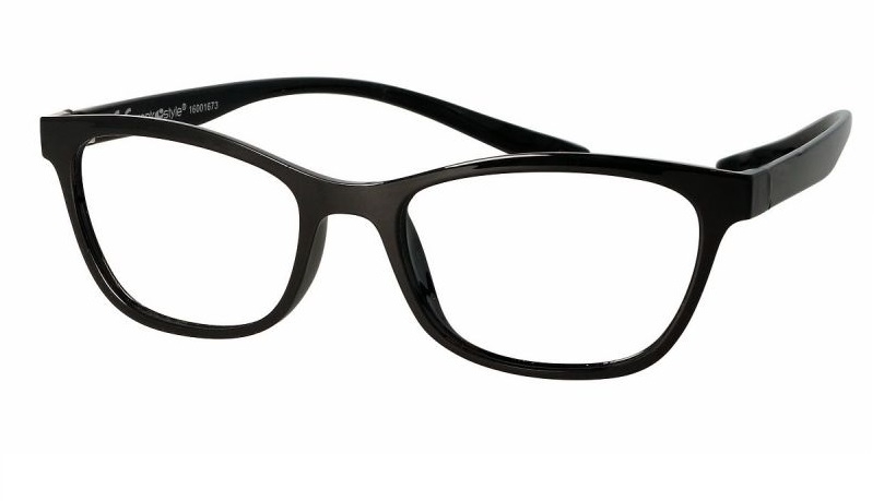 Päikeseklippidega lugemisprillid Koala 75440 must + magnetkinnitusega klipid