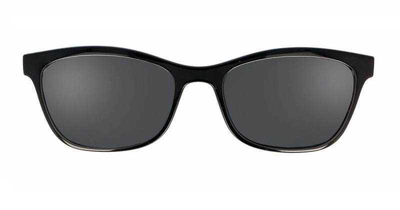 Päikeseklippidega lugemisprillid Koala 75440 must + magnetkinnitusega klipid