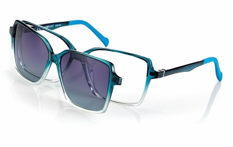 F0322 Neyeture Shiny Gradient Petrol + magnetkinnitusega klipid