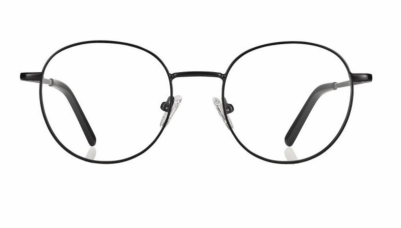 F034320001000 Metal Round Shiny Black + optilised prilliklaasid