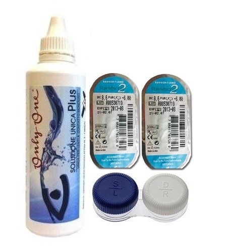 Stardikomplekt PureVision 2HD 2tk + Unica Plus 100 ml + konteiner