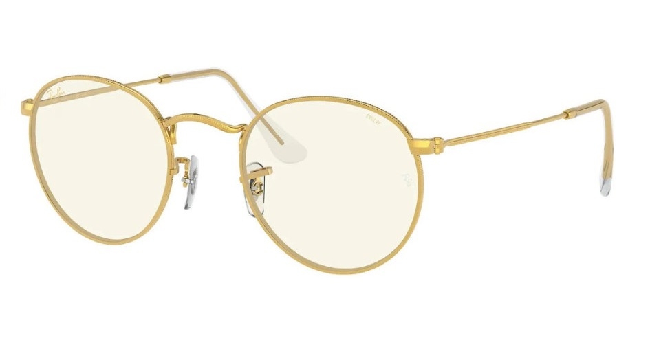 Ray-Ban 3447 9196BL Round Evolve Photochromic with Blue Light Filter (Size S)