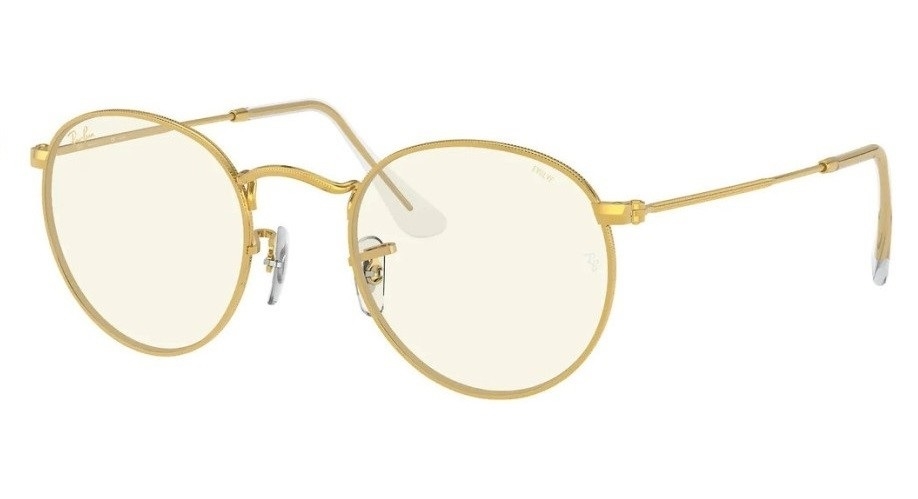 Ray-Ban 3447 9196BL Round Evolve Photochromic with Blue Light Filter (Size M)