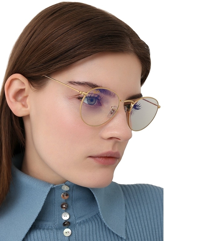 Ray-Ban 3447 9196BL Round Evolve Photochromic with Blue Light Filter (Size M)