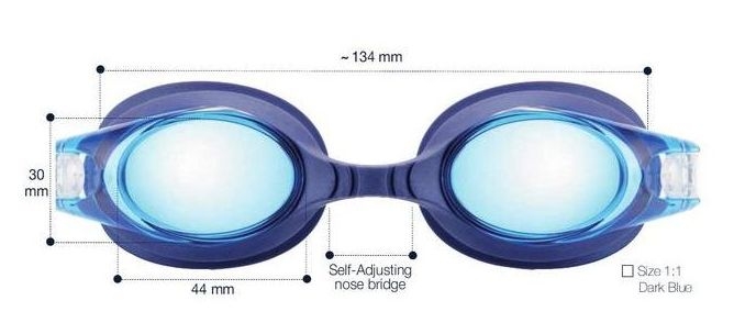 Optilised ujumisprillid SWIMMI 2 (sph +2,0 kuni +6,0)