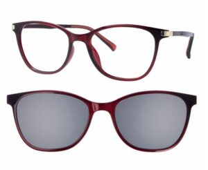 F0059 Shiny Burgundy + magnetkinnitusega klipid