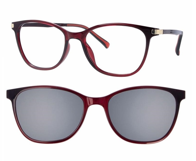 F0059 Shiny Burgundy + magnetkinnitusega klipid