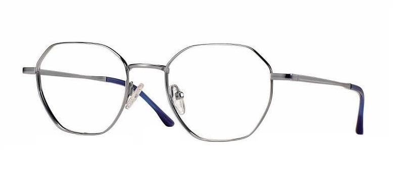 F0552 Titanium Hexagonal Shiny Silver + optilised prilliklaasid