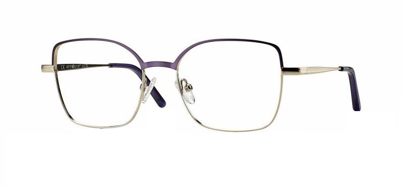 F0608 Matt Purple/Shiny Gold Metal + magnetkinnitusega klipid