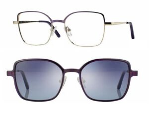 F0608 Matt Purple/Shiny Gold Metal + magnetkinnitusega klipid