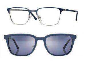 F0610 Matt Blue/Silver Metal + magnetkinnitusega klipid