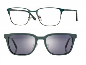 F0610 Matt Green/Gun Metal + magnetkinnitusega klipid