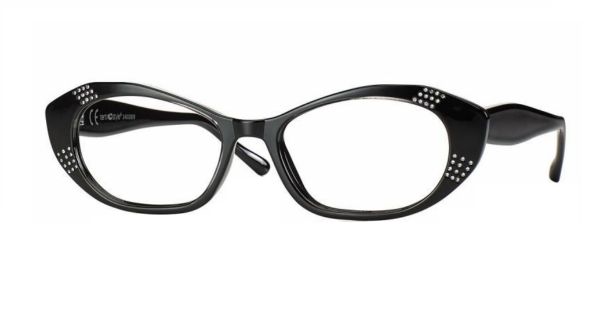 Plastraamidega lugemisprillid SMART STRASS R0562 must